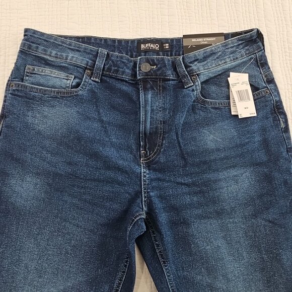 Buffalo by David Bitton Driven Jeans Men's 36 x 32 Med Wash Relaxed Straight NEW - Picture 8 of 16